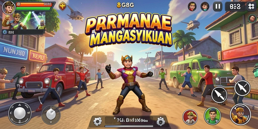 Tangkapan layar gameplay 8G8G yang penuh aksi dan tantangan.