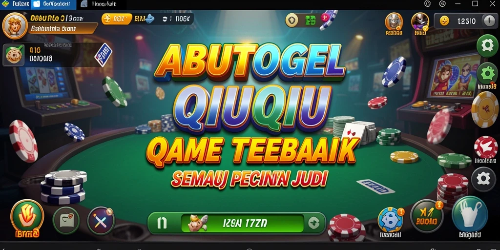 Tampilan gameplay seru dalam permainan QiuQiu ABUTOGEL.