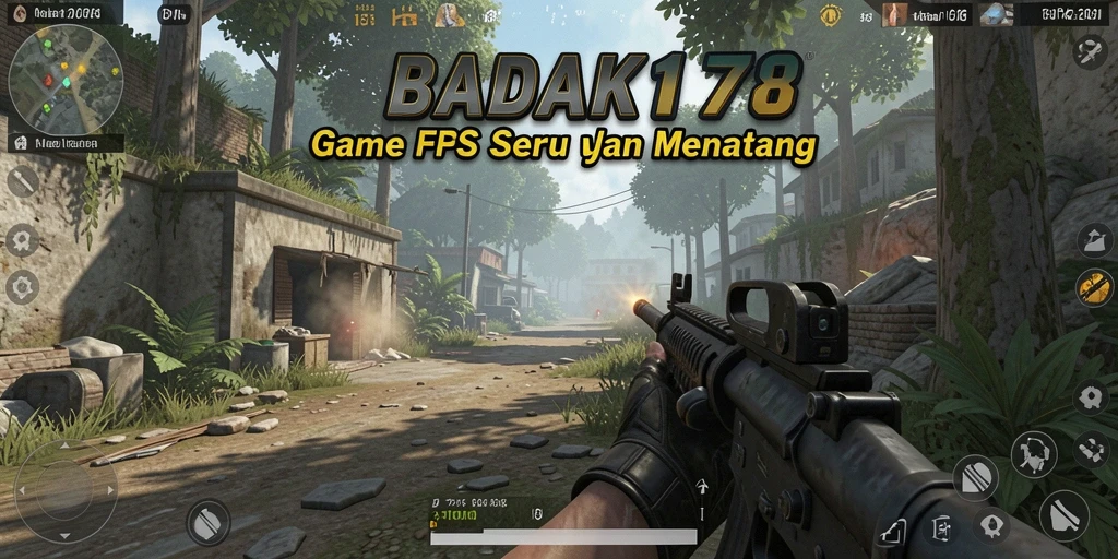 Tampilan mendebarkan dari gameplay <strong>BADAK178</strong> yang penuh aksi FPS.
