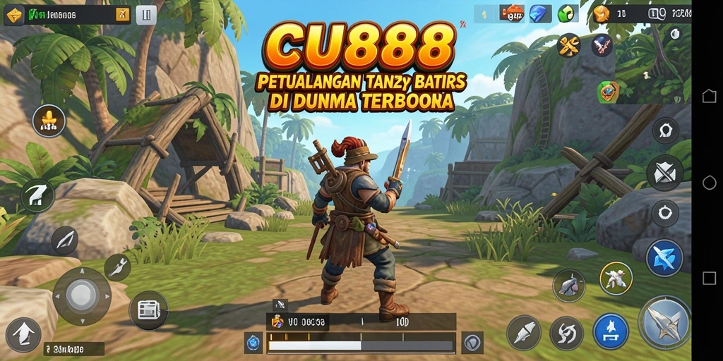 Tampilan screenshot gameplay CU888 di dunia terbuka yang memukau.