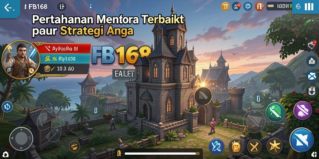 Tampilan seru dari permainan Tower Defense dengan menara yang penuh warna.