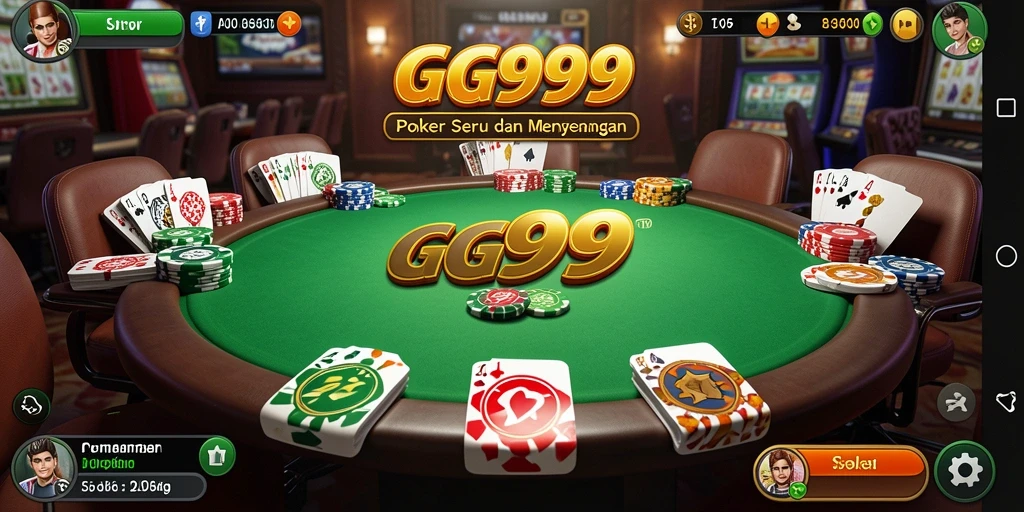 Tampilan gameplay poker yang menarik dan penuh aksi.