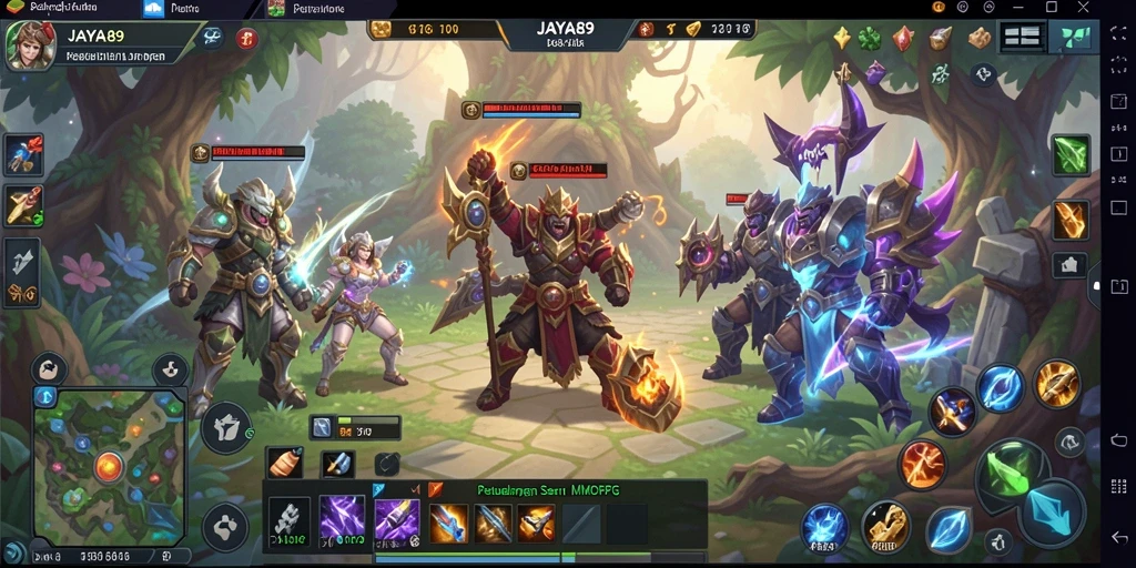 Tampilan gameplay JAYA89 yang menarik dalam petualangan MMORPG.