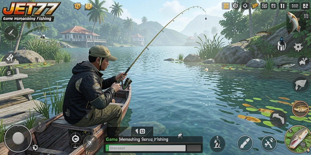 Tangkapan ikan yang menakjubkan dalam JET77 dengan gameplay yang seru.