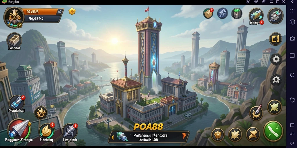 Tampilan menarik dari gameplay Tower Defense POA88 yang menegangkan.