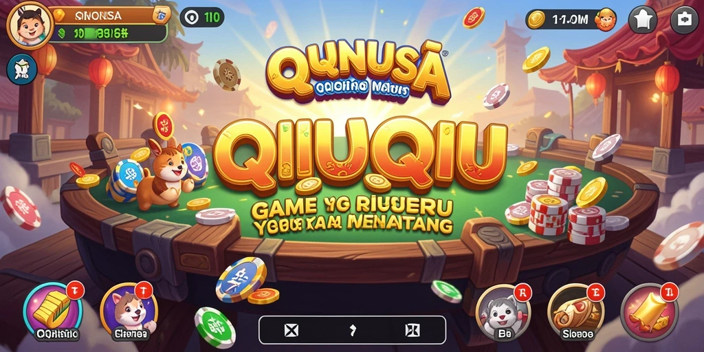 Tampilan gameplay seru di QQNUSA dengan teman-teman.