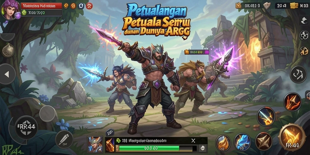 Screenshot menunjukkan aksi pertempuran seru di dunia ARPG.