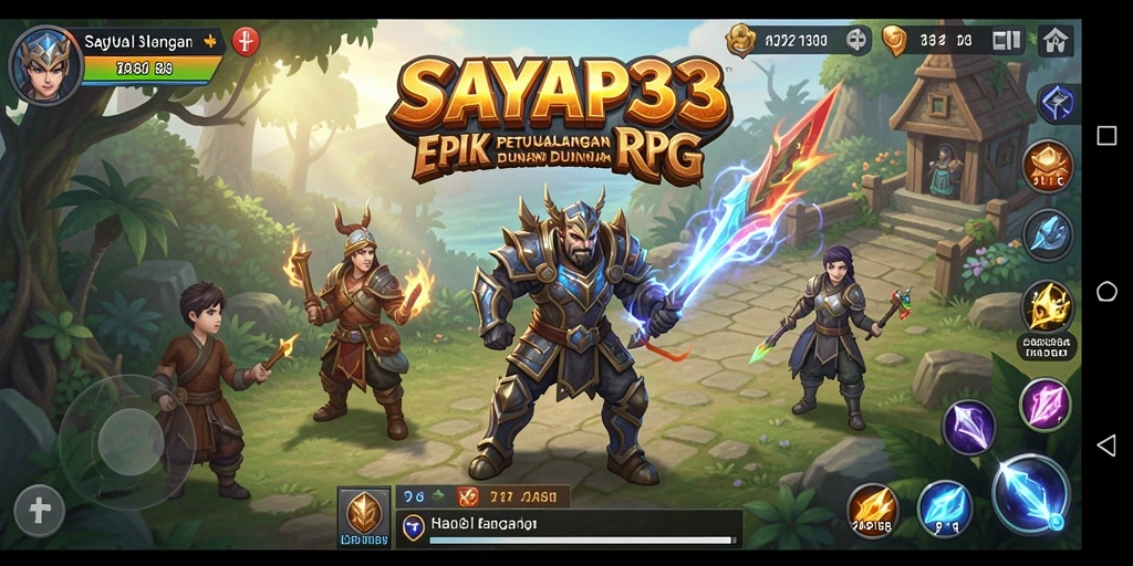 Screenshot gameplay SAYAP33 yang menampilkan pertarungan epik.