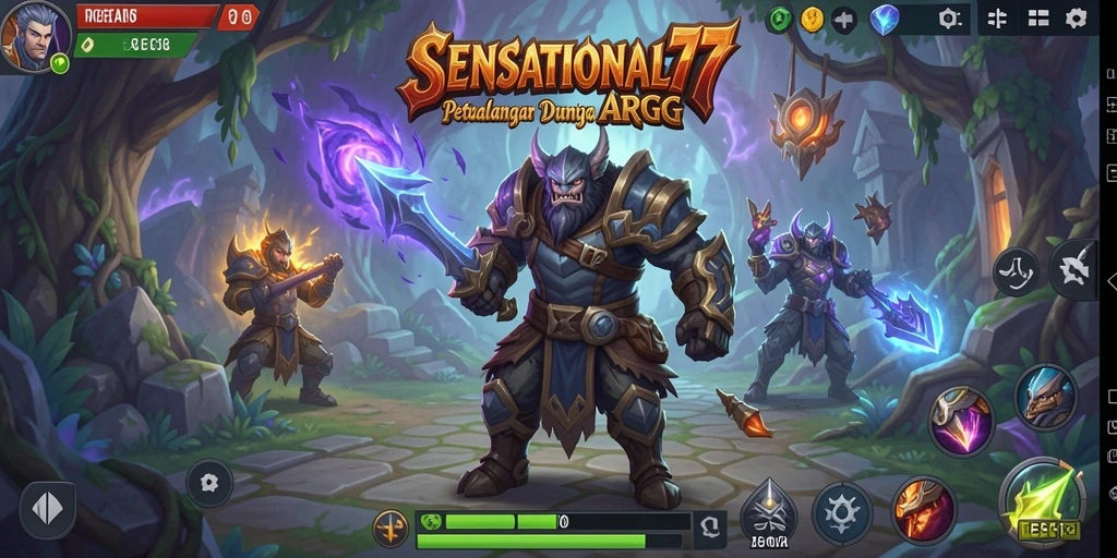 Tampilan gameplay seru dan dinamis dalam SENSATIONAL77.