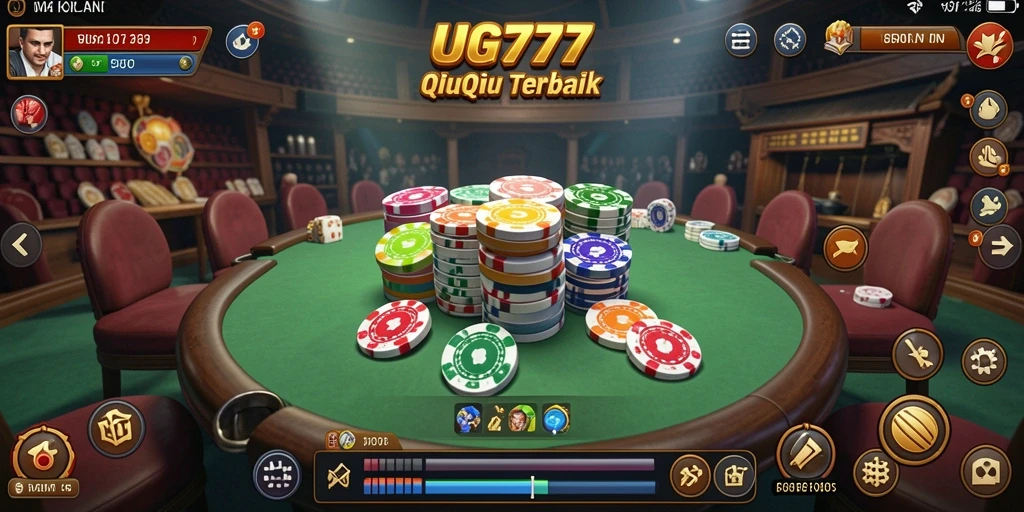 Tampilan gameplay seru QiuQiu di UG777.