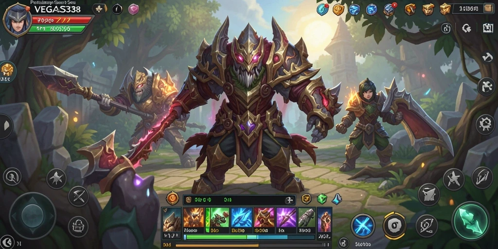 Menampilkan aksi seru dalam permainan MMORPG VEGAS338.
